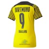 Officiële Voetbalshirt BVB Borussia Dortmund Erling Haaland 9 Thuis 2021-22 - Dames